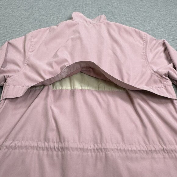 Cabelas Womens Lavender Windbreaker Jacket Vented Back High Neck Snap Zip XL Reg - Picture 8 of 16